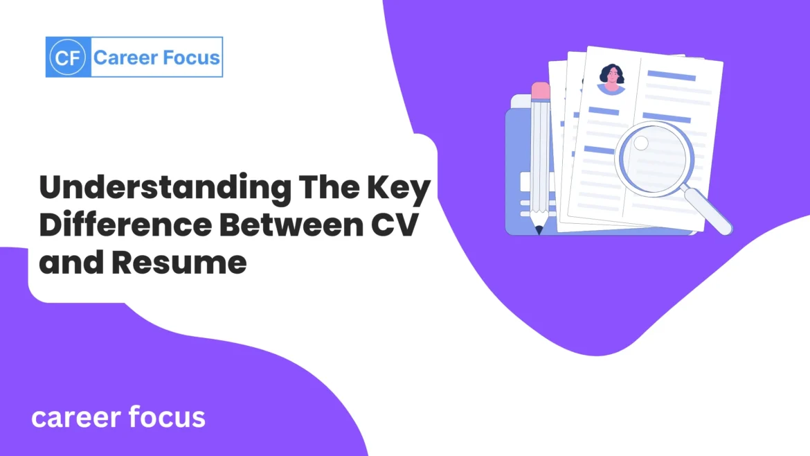 difference between cv and resume
